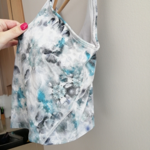 Lululemon Align Crop Tank in Kaleidofloral Multi Gray Blue 8 - Picture 6 of 16